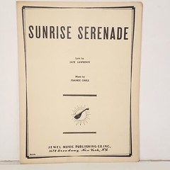 Vintage 1939 Sunrise Serenade Sheet Music by Jack Lawrence & Frankie Carle