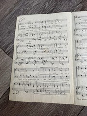 Vintage Moon River SATB Choral Sheet Music Henry Mancini Johnny Mercer