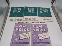 Vtg Sheet Music Lot Gospel Duets Low Voice Solos Let&rsquo;s Sing Duets Treble Trios
