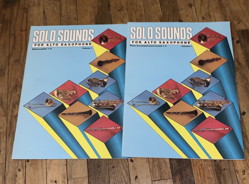 Solo Sounds for Alto Saxophone Volume 1 Levels 1-3 Sheet Music 2 New Books