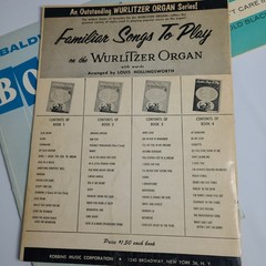 Vtg Lot of 4 1950-1960&rsquo;s Organ Sheet Music Books Produced by Various Publishers.