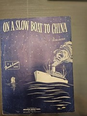 ON A SLOW BOAT TO CHINA Sheet Music 1948 Frank Loesser Melrose Music P/C/V T146