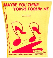 Maybe You Think You&rsquo;re Foolin Me Sheet Music 1946 Piano Clean Beginner US Seller