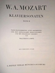MOZART Klaviersonaten Band II URTEXT G HENLE VERLAG Piano Sheet Music Book