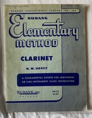 Lot of 3 Vintage Rubank Elementary Method Books Clarinet Flute Trumpet Cornet
