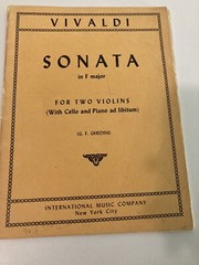 Vivaldi Sonata In F Major – For Two Violins (Cello and Piano ad libitum)