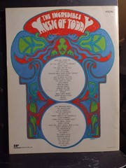 1960&rsquo;s Songbook Po Compilation The Incredible Music of Today Guitar Piano VG