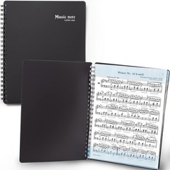 Durable 80-Page Music Folder with Detachable Name Tag – Perfect for Performers