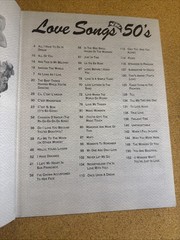 1950’s Early Rock Love Songbook Love Songs of &rsquo;50s Piano Guitar 50 Songs! VG!