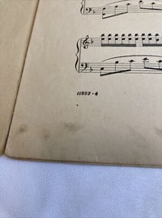 Nightfall Idylle for Pianoforte by Ryder 1873 1901 Large Format Sheet Music Art