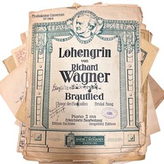 Lot 12 Pounds Vintage & Antique Sheet Music Crafting Mixed Media Art Timeworn
