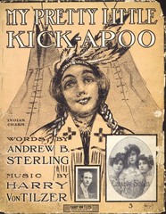 My Pretty KICKAPOO 1904 STERLING & VON TILZER Native American Sheet Music!