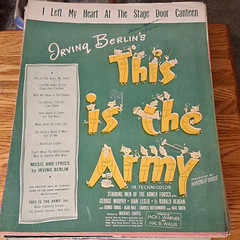 Irving Berlin This Is the Army I Left My Heart Sheet Music Piano Voice Solo