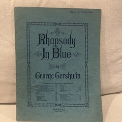 Vintage George Gershwin « Rhapsody in Blue » Piano Score Presentation copy Harms