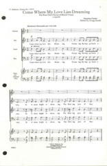 Foster Come Where My Love Lies Dreaming Sheet Music SATB A Cappella 1974 Smith