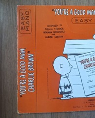 1968 Vintage You’re a Good Man Charlie Brown Easy Piano Songbook Peanuts snoopy