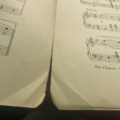 Antique Albright The Chaser March & Two Step Piano Score Sheet Music 1904 USA