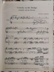 1952 MARTINŮ Comedy on the Bridge, Vocal Score *BUFFALO NY, Valentina Kozlowski
