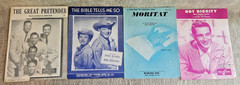 Lot of 33 1950s Sheet Music Slightly Boogie Say Si Si The Great Pretender & more
