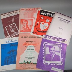 Vintage Piano Vocal Sheet Music Songbook Large Lot 89 Early 1900&rsquo;s to 1960&rsquo;s