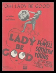 LADY BE GOOD Ira/George Gershwin 1941 ELEANOR POWELL Movie Sheet Music