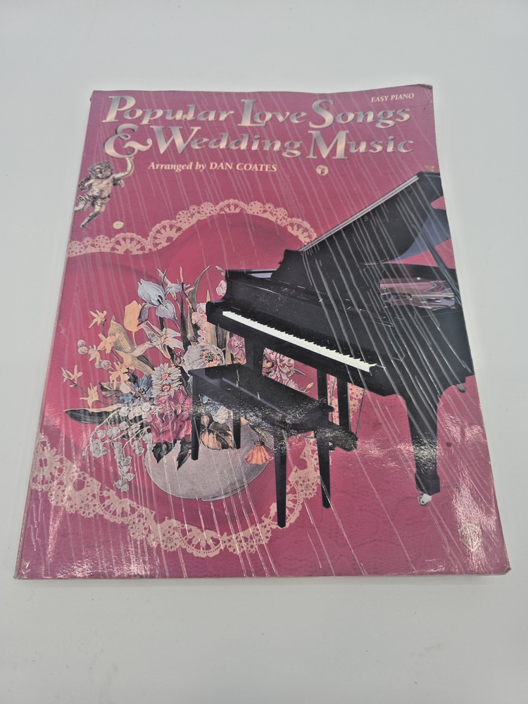 Popular Love Songs & Wedding Music Piano Book 1998 Cover Damage