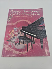 Popular Love Songs & Wedding Music Piano Book 1998 Cover Damage