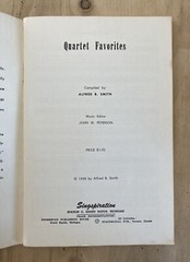 Quartet Favorites Singspiration by Alfred B Smith 1958