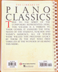 The Library of Piano Classics Amsco Spiral Bound Sheet Music Book Vintage 1987