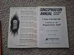 4 vintage SINGSPIRATION ANNUAL songbooks, Vol 5, 6, 7, 10-1968, 1971, 1973, 1977