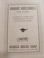 VTG 1943 Magic Melodies For Piano Sheet Music Book Intermediate To Advanced