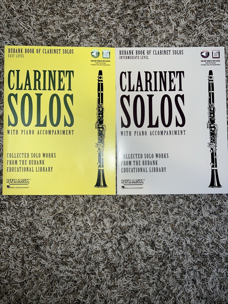 Clarinet Solos Rubank Book Easy And Intermediate Book Lot