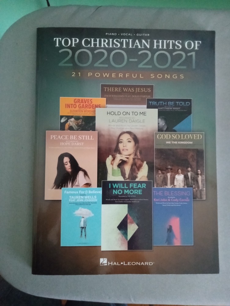 Top Christian Hits of 2020-2021; 21 songs; Hal Leonard; NEW piano, guitar, vocal