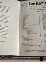 60 More Songs By Lee Hazelwood 1968 Criterion Music Corp Songbook
