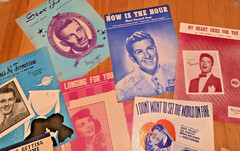 Sheet Music Lot of 19 Mid Century – Perry Como, Irving Berlin, Tommy Dorsey, etc