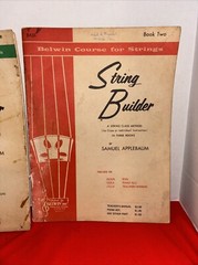 1960 « The Belwin String Builder » Bass Book 1 & 2 EL 1553 By Samuel Applebaum