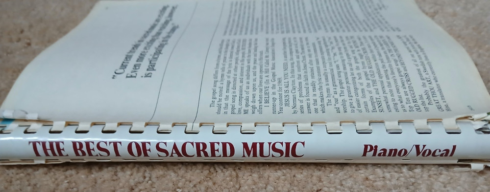 Lillenas Publishing Co. Best of Sacred Music Piano/Vocal Song Book Spiral 3671