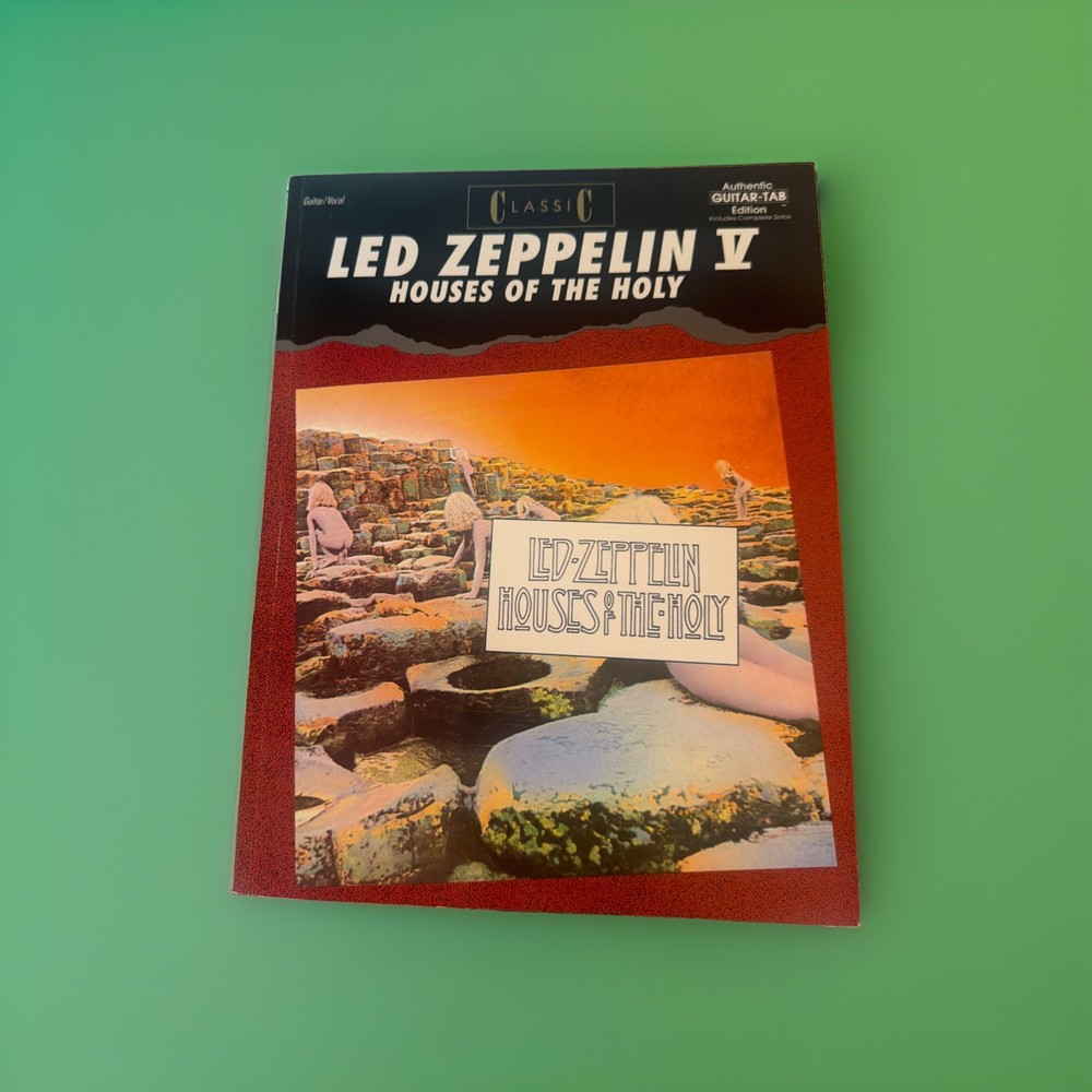 LED ZEPPELIN Guitar Tab Songbook 5 Houses Holy Authentic Tab Ed 131 Pages New