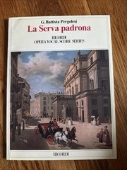 La Serva Padrona by Pergolesi Vocal Opera Score Italian 1997 Maid Mistress