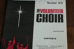 The Volunteer Choir 1976 Antique Music Booklet VTG Christmas Issue Gospel Songs
