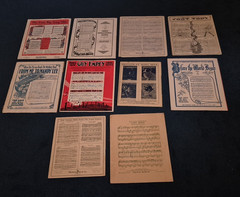 Lot of 10 Antique Sheet Music Romantic Love War Songs ORIGINAL