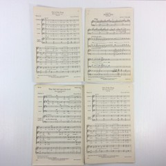 Choir Sheet Music Lot 5 Birchard Anthems Sacred Church Choral Octavo FD3 2627