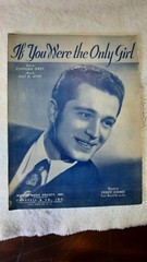 Perry Como If You Were the Only Girl 1929 Piano Sheet Music Voice Mutual