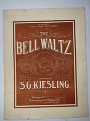 1901 Bell Waltz SG Kiesling Large Format Piano Sheet Music Carrie Bennett Vtg 8A