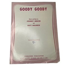 Goody Goody Johnny Mercer Vintage Sheet Music Standard Vocal Edition 1963 u