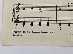 Tommy&rsquo;s New Drum March by ML Preston 1929 Solo Piano Sheet Music