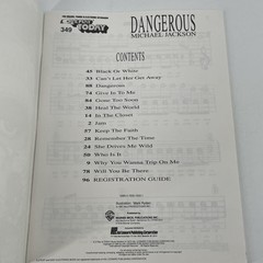 MICHAEL JACKSON DANGEROUS 1991 Sheet Music Songbook Piano Organ EZ Play 349 VTG