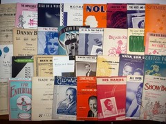 Vintage Sheet Music Lot of 31 Piano Song Books Ephemera 1930s -1950s Show Tunes