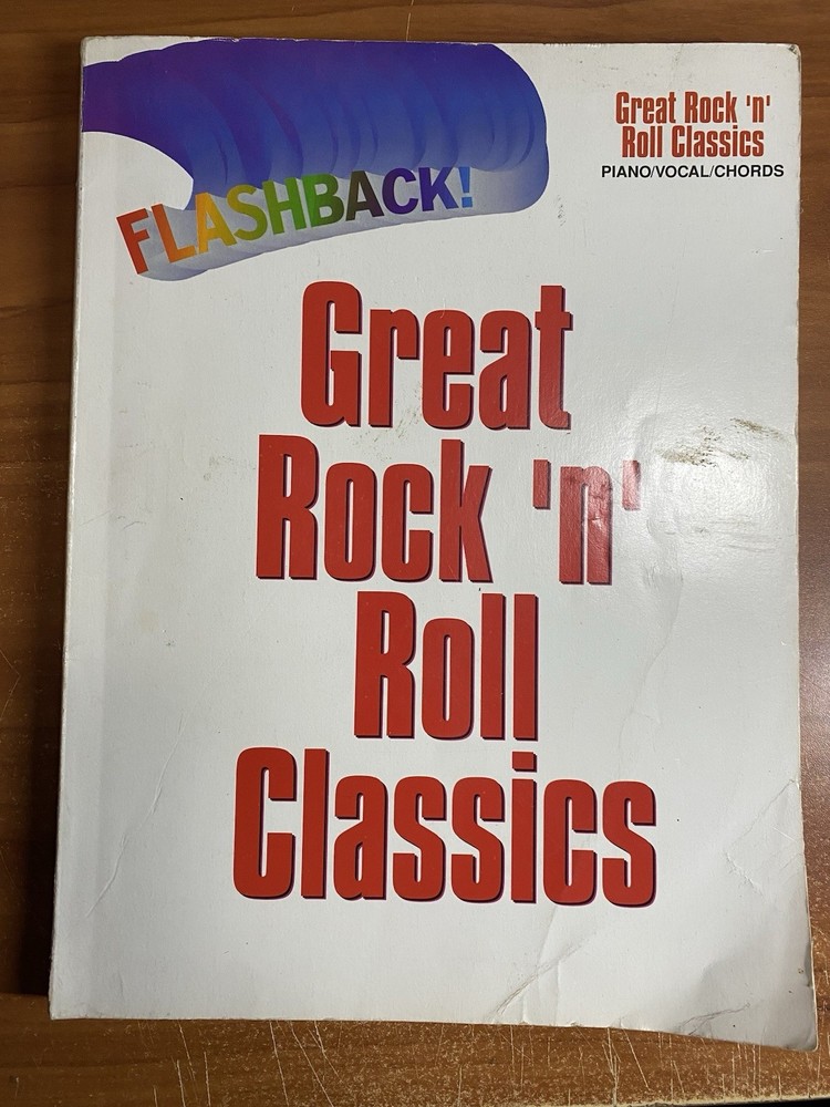 FLASHBACK GREAT ROCK &lsquo;N&rsquo; ROLL CLASSICS, Piano Vocal Chords SHEET MUSIC 1992