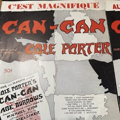 CAN-CAN Cole Porter 1953 Lot of 2 Vintage Sheet Music Cest Magnifique Allez Vous